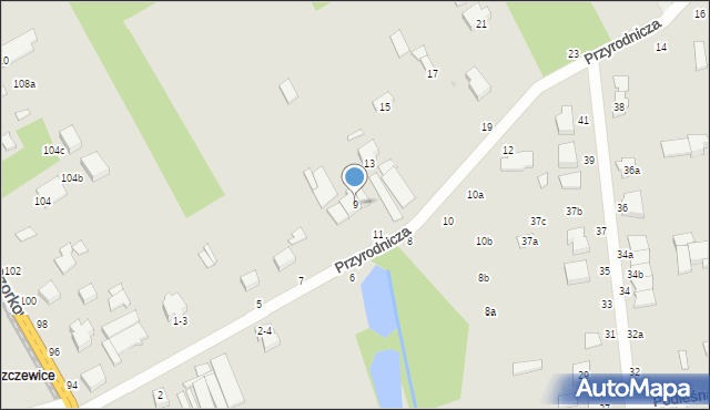 Zgierz, Przyrodnicza, 9, mapa Zgierz