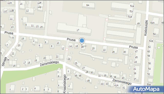 Zgorzelec, Prusa Bolesława, 18, mapa Zgorzelec