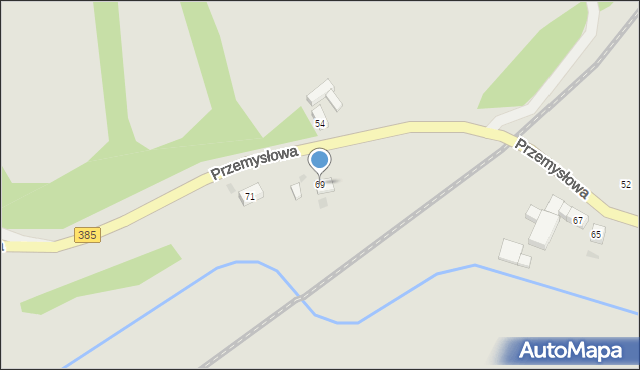 Ziębice, Przemysłowa, 69, mapa Ziębice