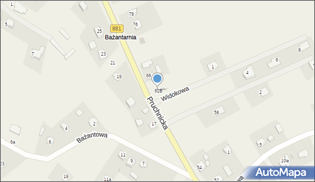 Żurawica, Pruchnicka, 62B, mapa Żurawica