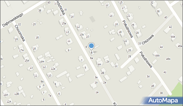 Żyrardów, Próchnika Adama, 6, mapa Żyrardów