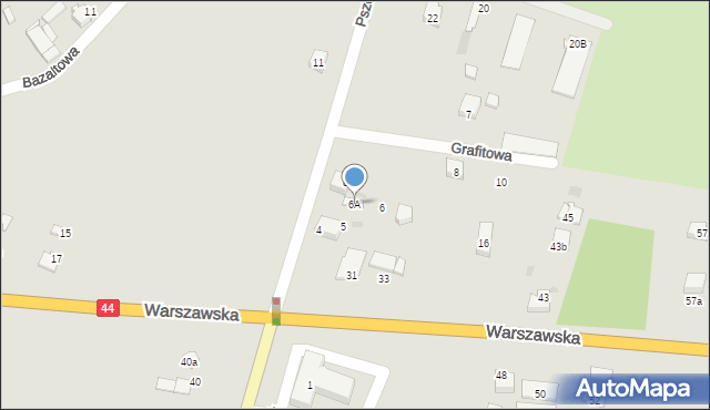 Bieruń, Pszenna, 6A, mapa Bieruń