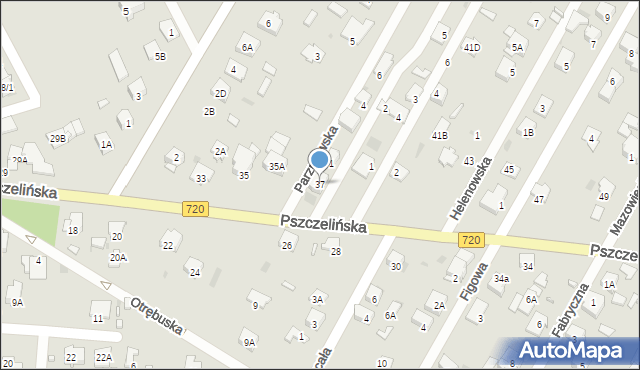 Brwinów, Pszczelińska, 37, mapa Brwinów