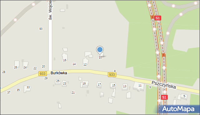 Brzeszcze, Pszczyńska, 10, mapa Brzeszcze