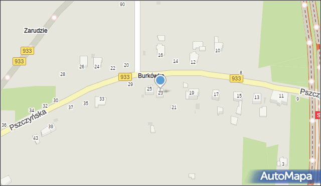 Brzeszcze, Pszczyńska, 23, mapa Brzeszcze