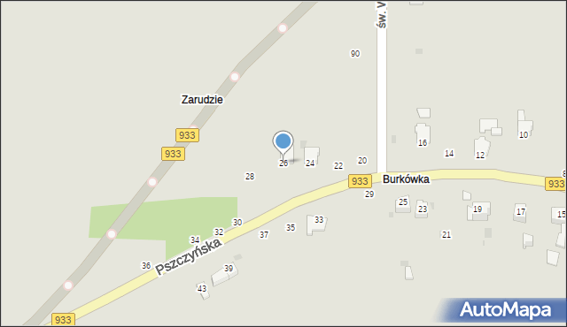 Brzeszcze, Pszczyńska, 26, mapa Brzeszcze