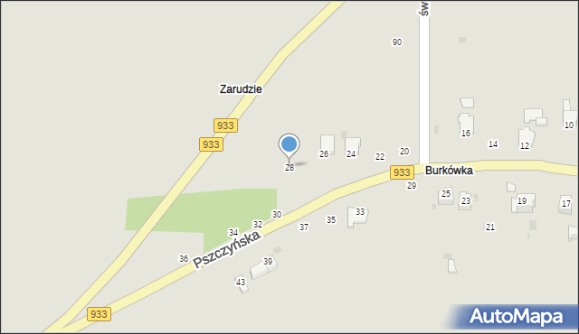 Brzeszcze, Pszczyńska, 28, mapa Brzeszcze