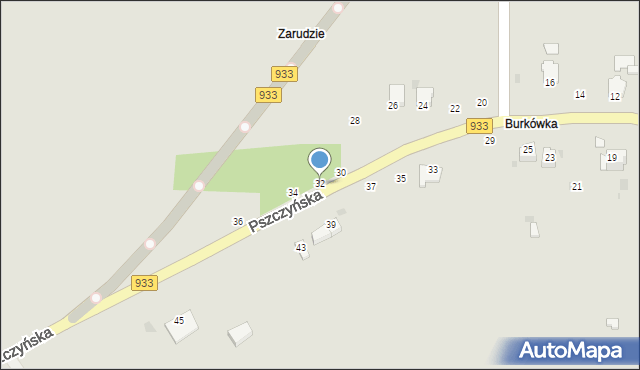 Brzeszcze, Pszczyńska, 32, mapa Brzeszcze