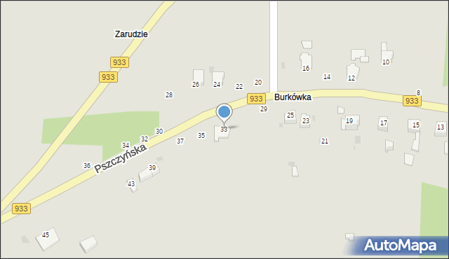 Brzeszcze, Pszczyńska, 33, mapa Brzeszcze