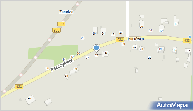 Brzeszcze, Pszczyńska, 35, mapa Brzeszcze