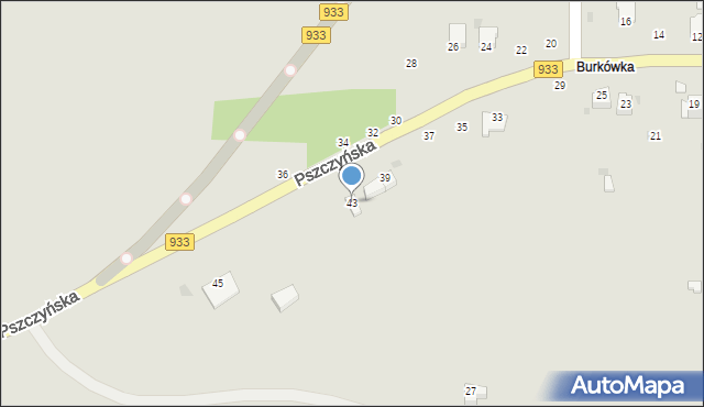 Brzeszcze, Pszczyńska, 43, mapa Brzeszcze