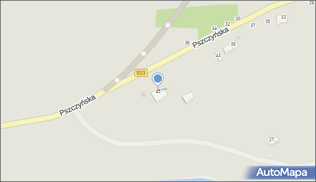 Brzeszcze, Pszczyńska, 45, mapa Brzeszcze