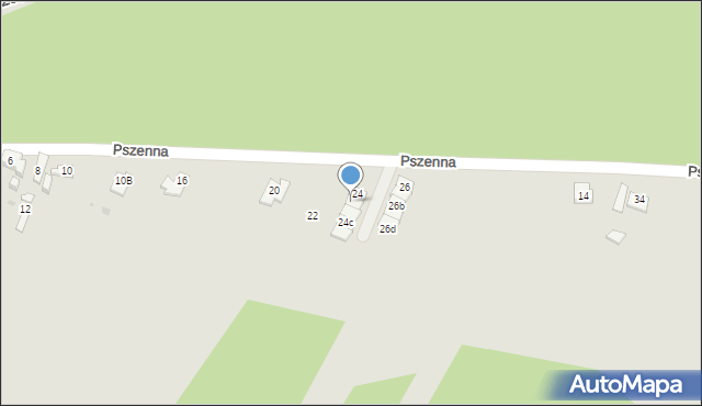 Dąbrowa Górnicza, Pszenna, 24a, mapa Dąbrowa Górnicza