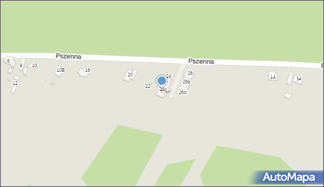 Dąbrowa Górnicza, Pszenna, 24d, mapa Dąbrowa Górnicza