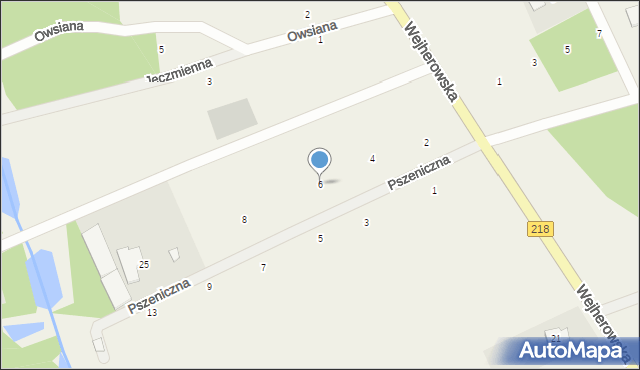 Dobrzewino, Pszeniczna, 6, mapa Dobrzewino