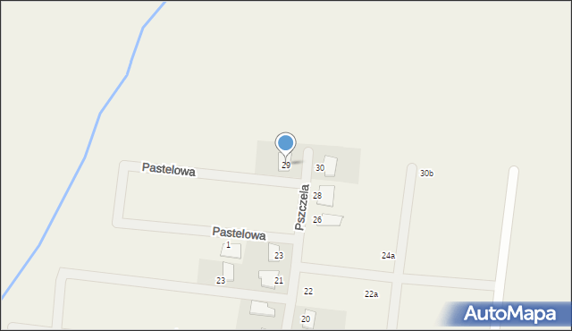 Gąsawy, Pszczela, 29, mapa Gąsawy