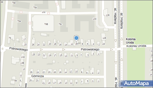 Gdańsk, Pstrowskiego Wincentego, 10, mapa Gdańska