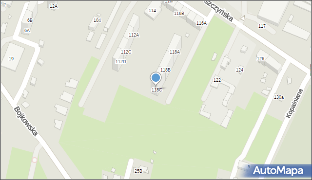 Gliwice, Pszczyńska, 118C, mapa Gliwic