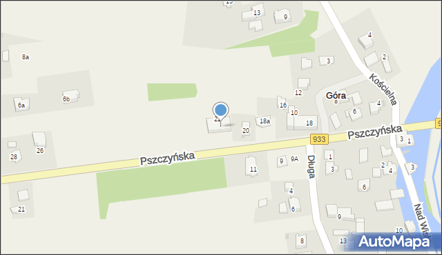 Góra, Pszczyńska, 22A, mapa Góra