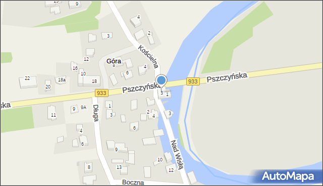 Góra, Pszczyńska, 3, mapa Góra