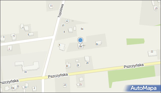 Góra, Pszczyńska, 6a, mapa Góra