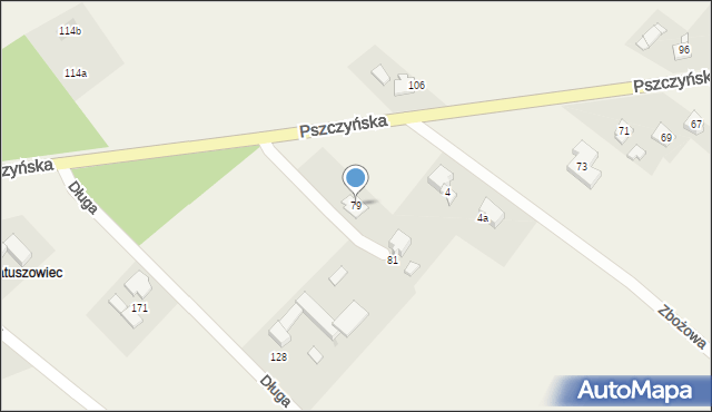 Góra, Pszczyńska, 79, mapa Góra