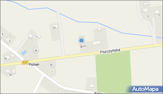 Góra, Pszczyńska, 80, mapa Góra