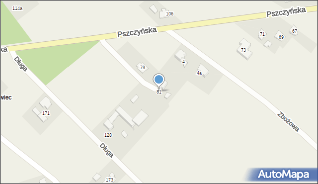 Góra, Pszczyńska, 81, mapa Góra