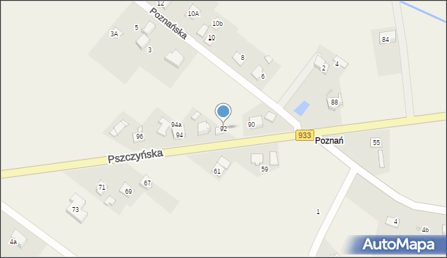 Góra, Pszczyńska, 92, mapa Góra