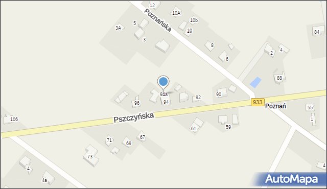 Góra, Pszczyńska, 94a, mapa Góra