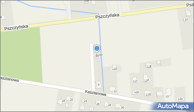 Góra, Pszczyńska, 9A, mapa Góra