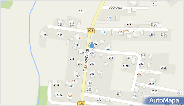 Gostyń, Pszczyńska, 257, mapa Gostyń