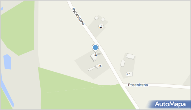 Grodztwo, Pszeniczna, 24, mapa Grodztwo