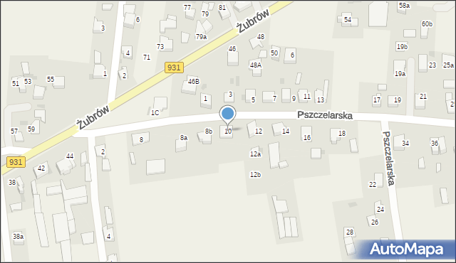 Jankowice, Pszczelarska, 10, mapa Jankowice