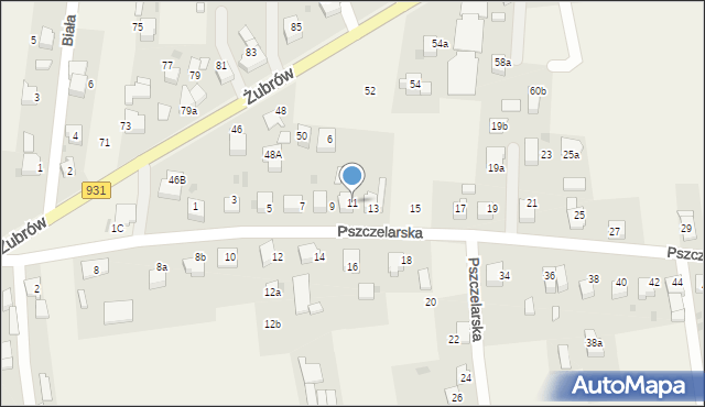 Jankowice, Pszczelarska, 11, mapa Jankowice