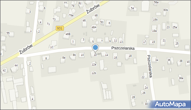 Jankowice, Pszczelarska, 12, mapa Jankowice