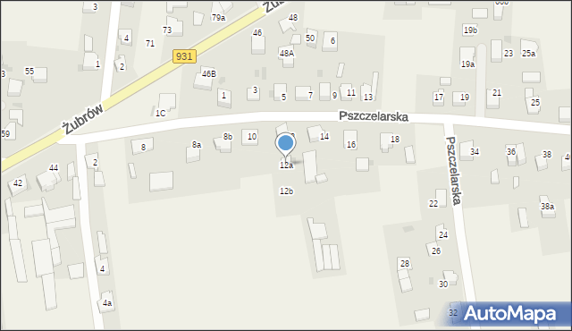 Jankowice, Pszczelarska, 12a, mapa Jankowice