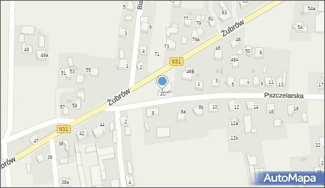 Jankowice, Pszczelarska, 1C, mapa Jankowice