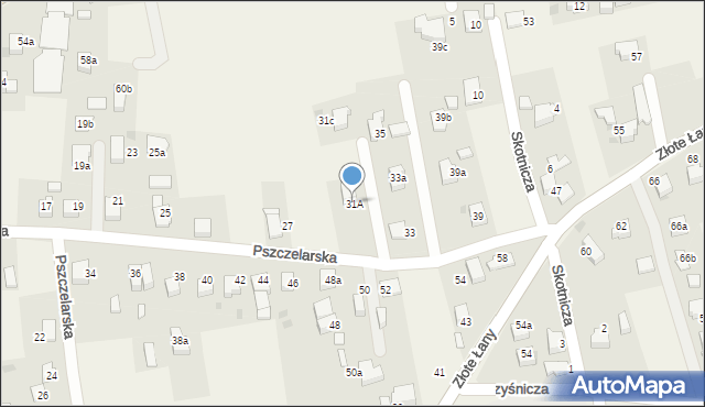 Jankowice, Pszczelarska, 31A, mapa Jankowice