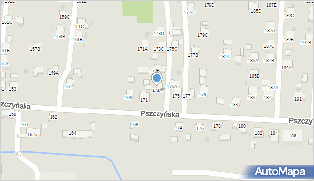 Jastrzębie-Zdrój, Pszczyńska, 173A, mapa Jastrzębie-Zdrój