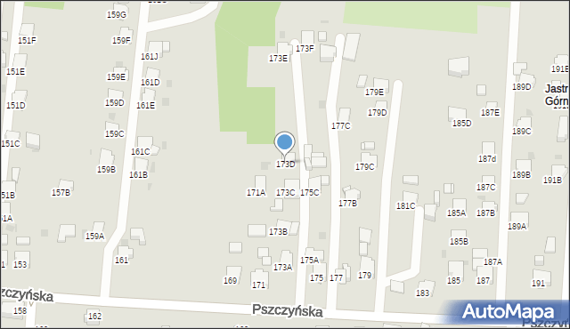 Jastrzębie-Zdrój, Pszczyńska, 173D, mapa Jastrzębie-Zdrój