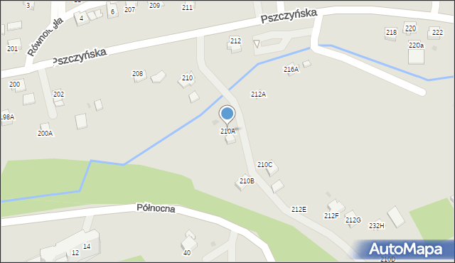 Jastrzębie-Zdrój, Pszczyńska, 210A, mapa Jastrzębie-Zdrój