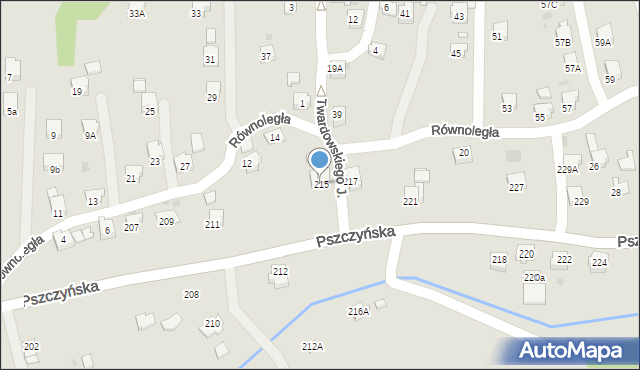 Jastrzębie-Zdrój, Pszczyńska, 215, mapa Jastrzębie-Zdrój