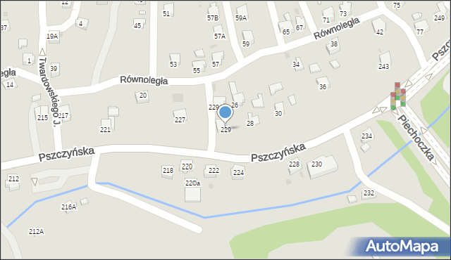 Jastrzębie-Zdrój, Pszczyńska, 229, mapa Jastrzębie-Zdrój