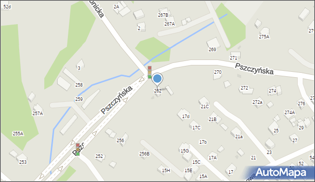 Jastrzębie-Zdrój, Pszczyńska, 262, mapa Jastrzębie-Zdrój