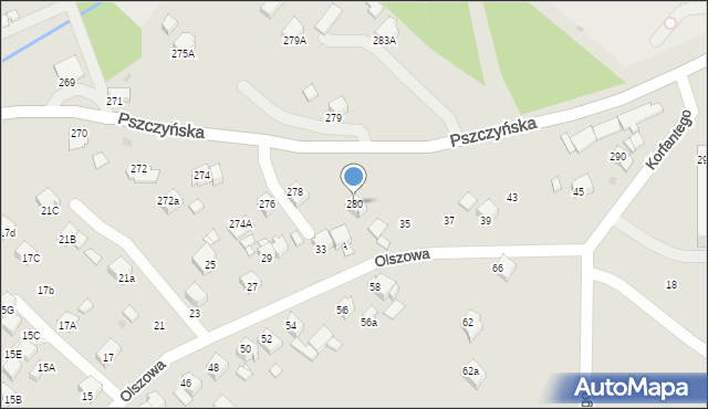 Jastrzębie-Zdrój, Pszczyńska, 280, mapa Jastrzębie-Zdrój