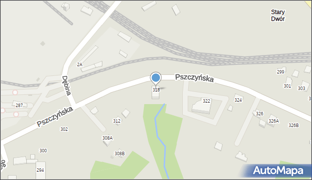 Jastrzębie-Zdrój, Pszczyńska, 318, mapa Jastrzębie-Zdrój