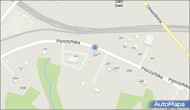 Jastrzębie-Zdrój, Pszczyńska, 324, mapa Jastrzębie-Zdrój