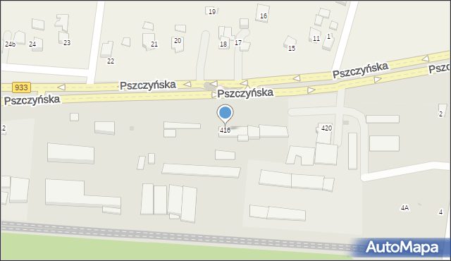 Jastrzębie-Zdrój, Pszczyńska, 416, mapa Jastrzębie-Zdrój