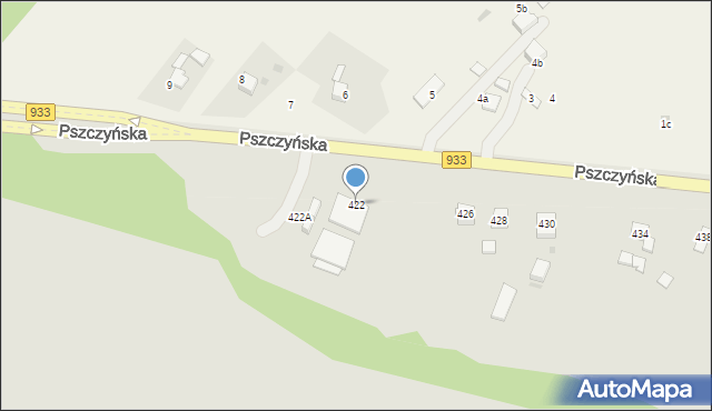 Jastrzębie-Zdrój, Pszczyńska, 422, mapa Jastrzębie-Zdrój